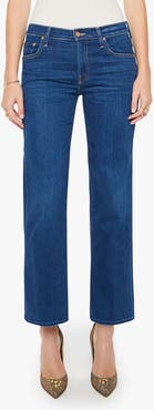 MOTHER The Mid Rise Rambler Zip Flood Jeans