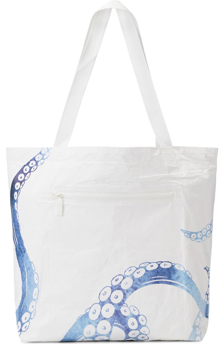 Aloha Collection Bom Dia Reversible Splash Proof Tote, Alternate, color,