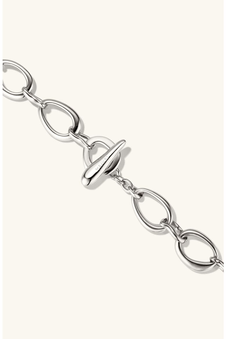 Dôme Ripple Chain Necklace, Alternate, color, Sterling Silver