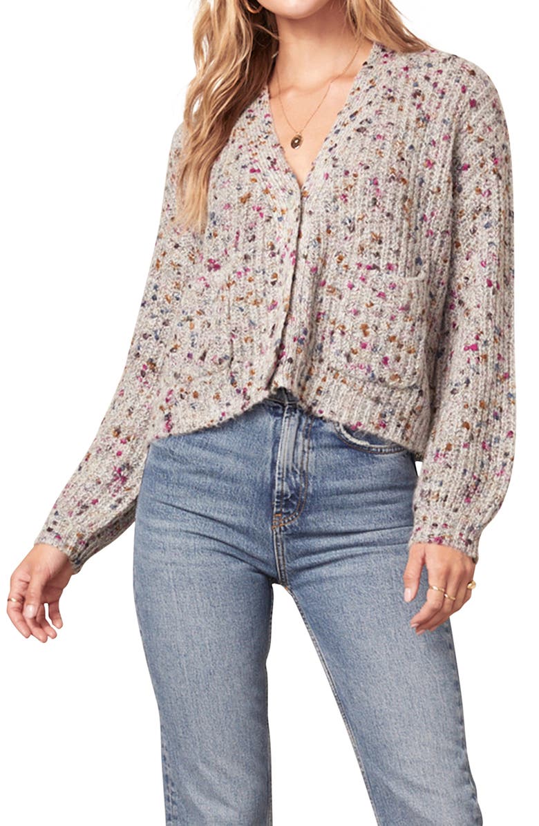 cupcakes and cashmere Carlisle Crop Cardigan, Alternate, color,