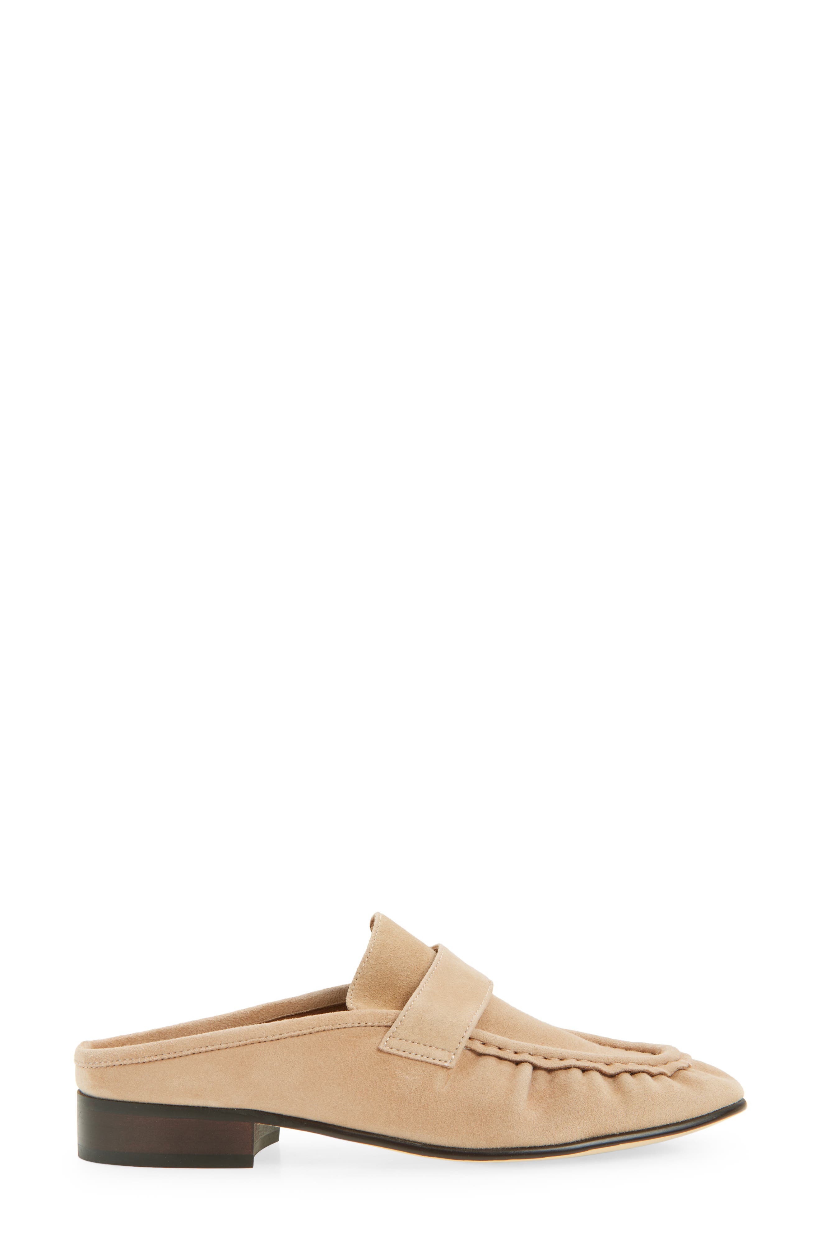 Glacier Loafer Mule, Alternate, color, WHEAT SUEDE