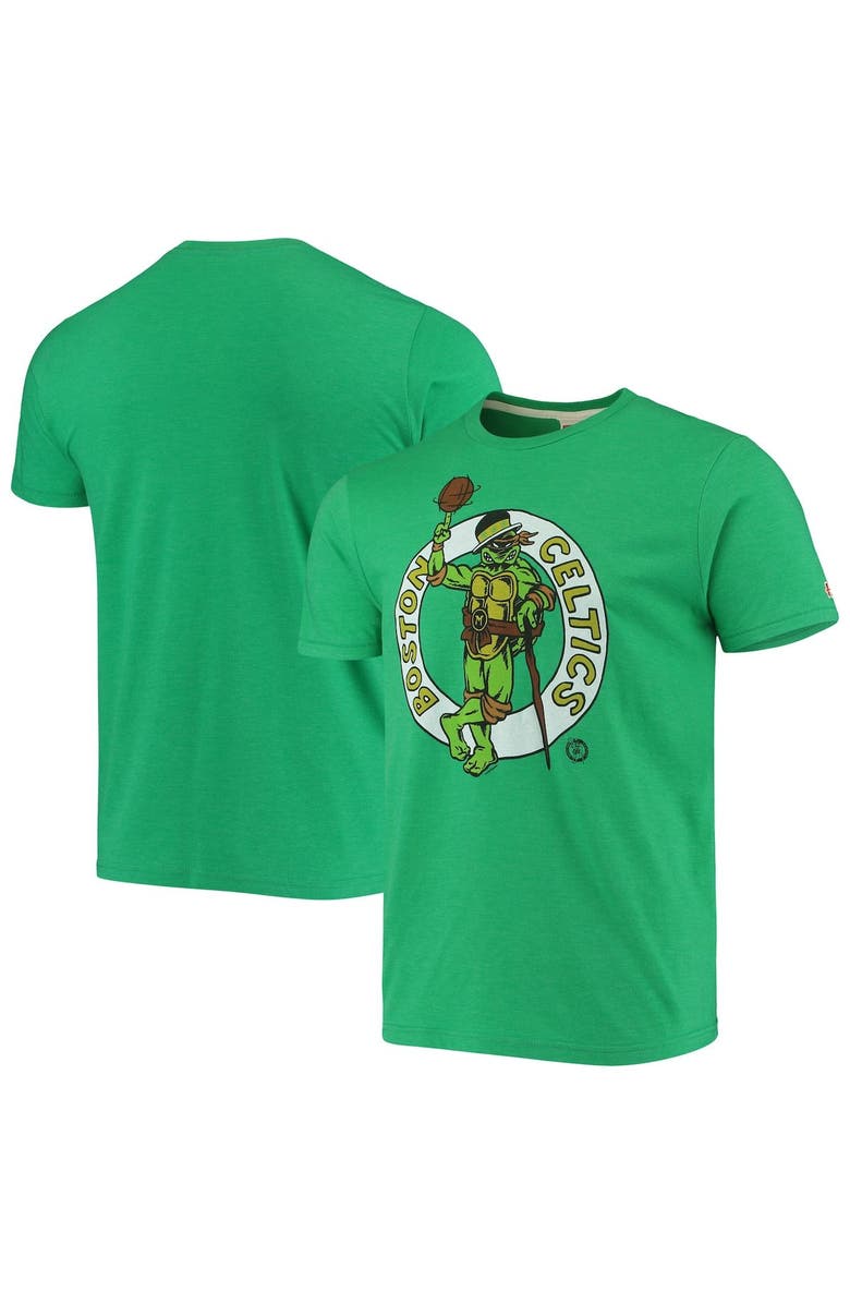 Homage Men's Homage Kelly Green Boston Celtics NBA x Teenage Mutant Ninja Turtles Tri-Blend T-Shirt, Main, color, Kelly Green