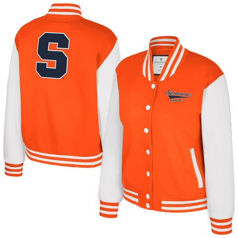Women's Colosseum Orange Syracuse Orange French Baguette Full Snap Fleece Jacket