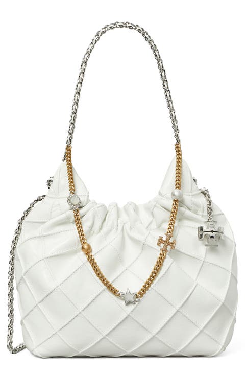 Mini Fleming Distressed Leather Hobo Bag