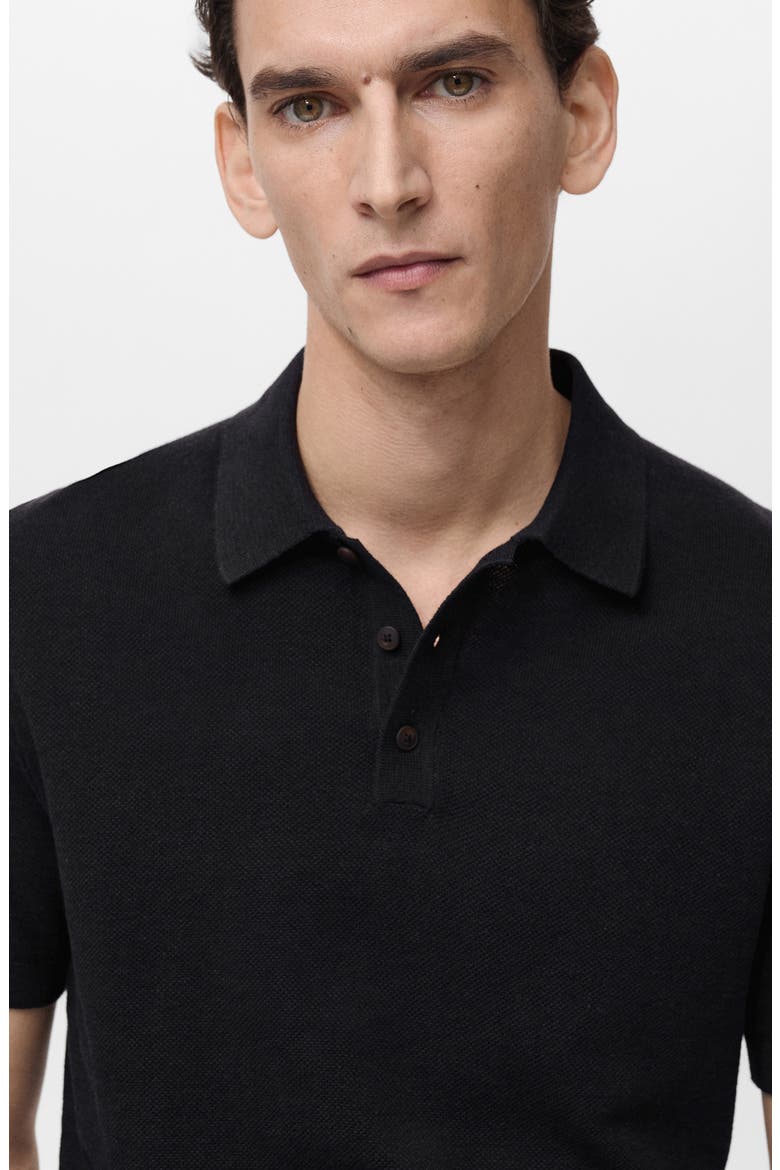 Slim Fit Polo, Alternate, color, BLACK