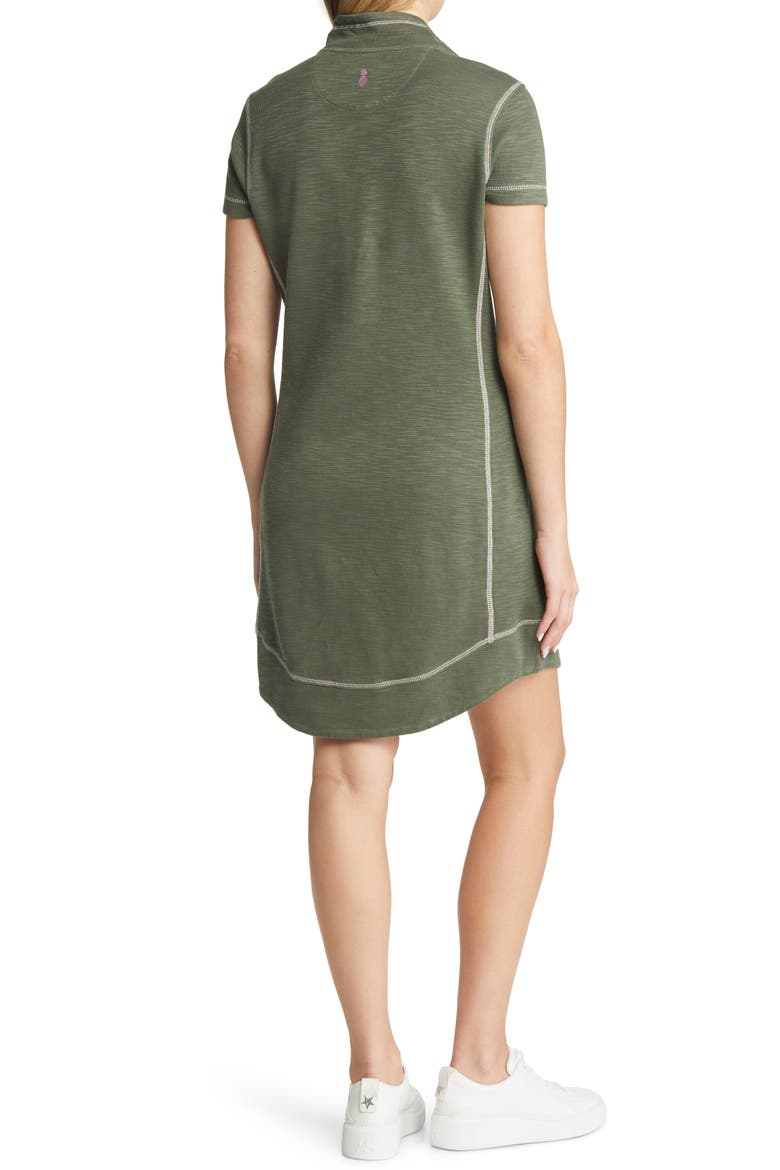 Tobago Bay Half Zip Dress, Alternate, color, PALM MOSS