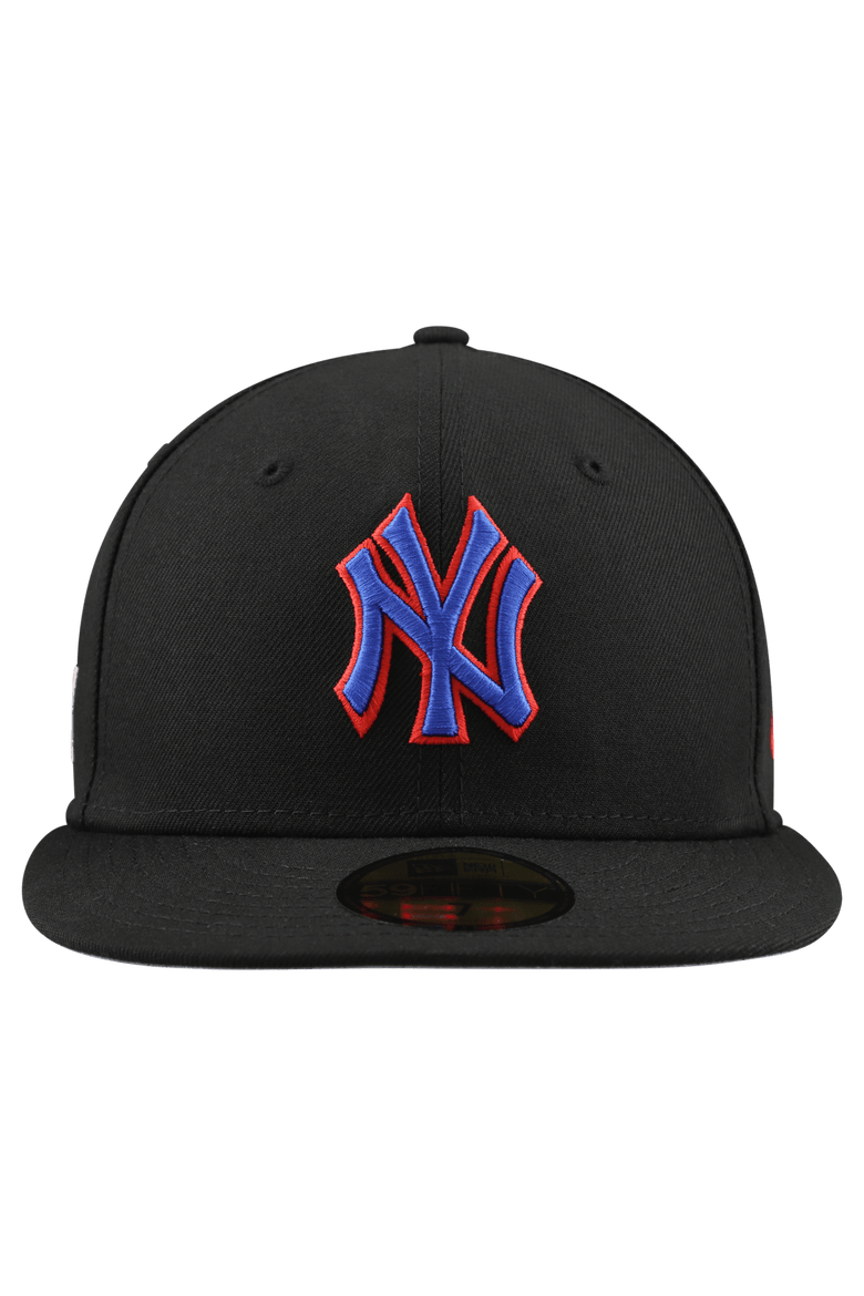 Men's New Era Black New York Yankees Puerto Rico 59FIFTY Fitted Hat, Alternate, color, Black