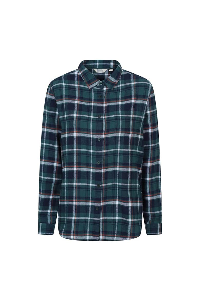 Balsam Brushed Flannel Longline Shirt, Main, color, Teal