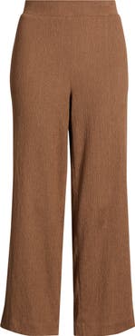 AK ANNE KLEIN Crinkle Ankle Wide Leg Pants