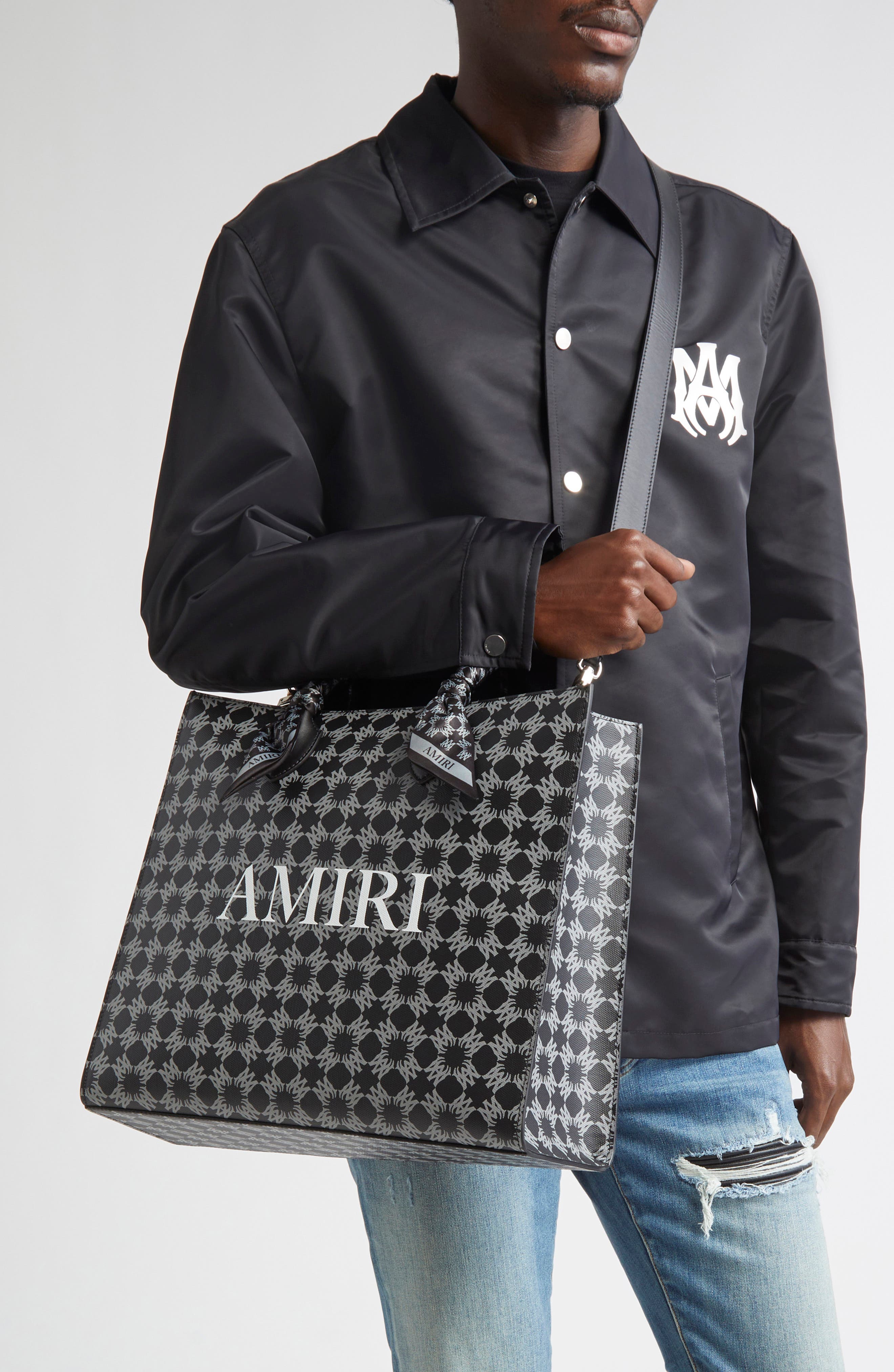 AMIRI Small MA Quad Coated Canvas Tote, Alternate, color, 