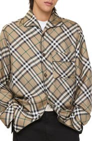 Burberry Check Silk Pyjama Shirt