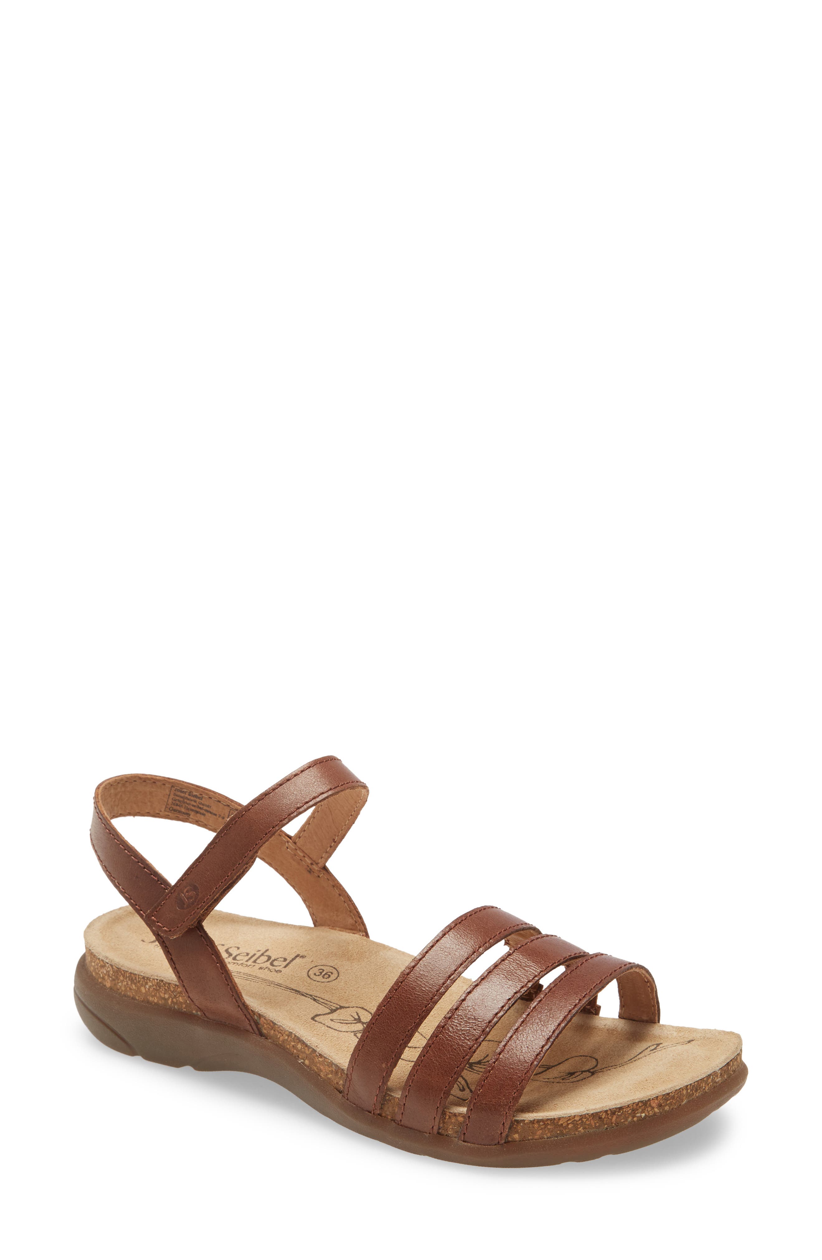 Riley 01 Sandal, Main, color, CAMEL LEATHER