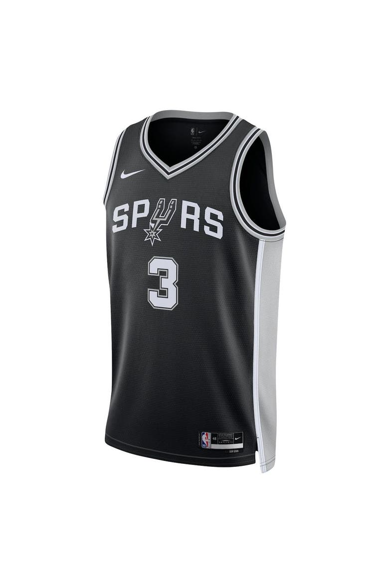 Unisex Nike Keldon Johnson Black San Antonio Spurs Swingman Jersey - Icon Edition, Alternate, color, Black