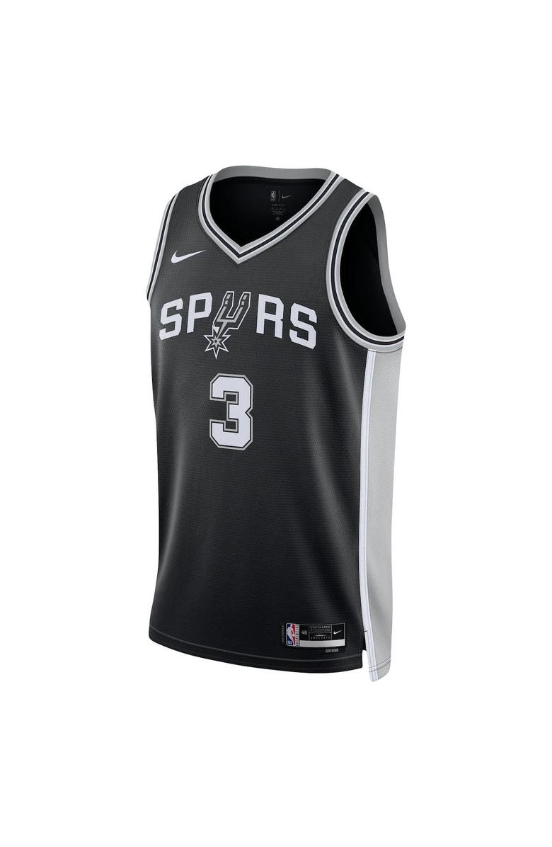 Nike Unisex Nike Keldon Johnson Black San Antonio Spurs Swingman Jersey - Icon Edition, Alternate, color, Black