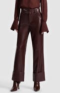 Alice + Olivia Alexander High Waist Faux Leather Pants