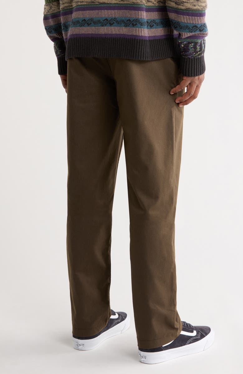 Vans Authentic Relaxed Stretch Chinos, Alternate, color, Coal Brown