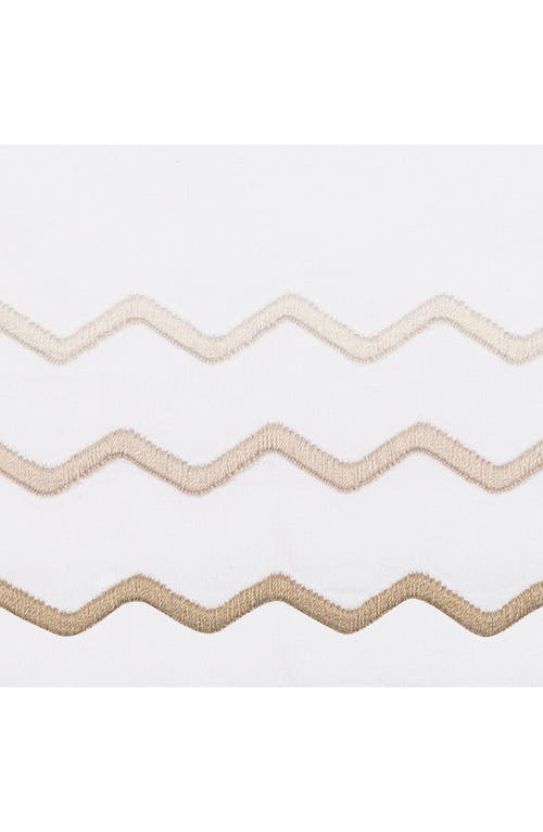 Matouk Axel Embroidered Duvet Cover In White