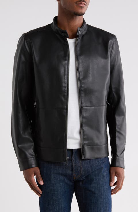 Faux Leather Moto Jacket