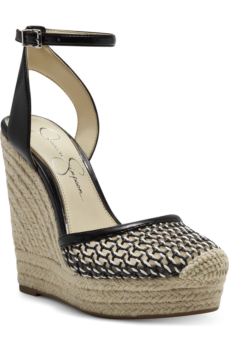 Jessica Simpson Zestah Ankle Strap Espadrille Wedge, Main, color,