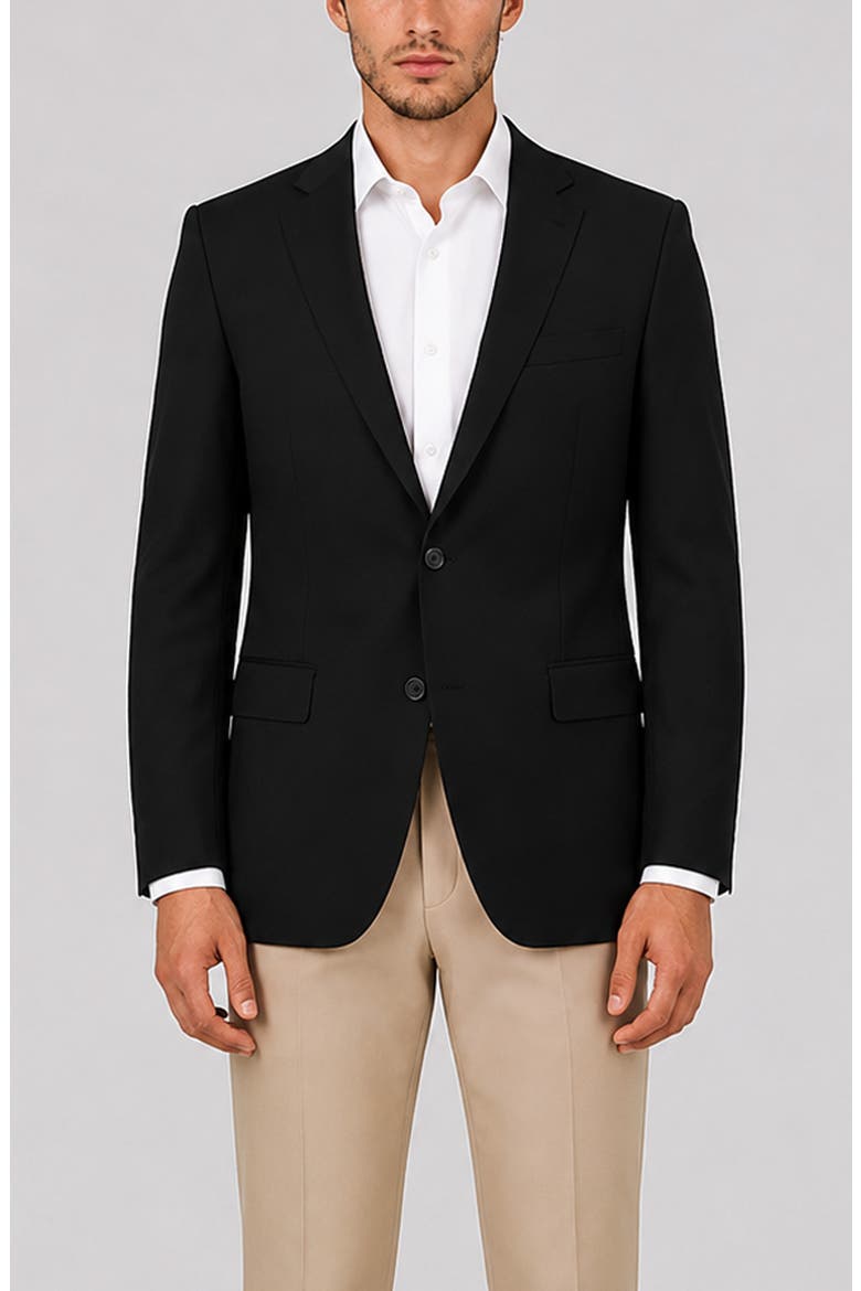 Giorgio Wool Blazer, Main, color, BLACK