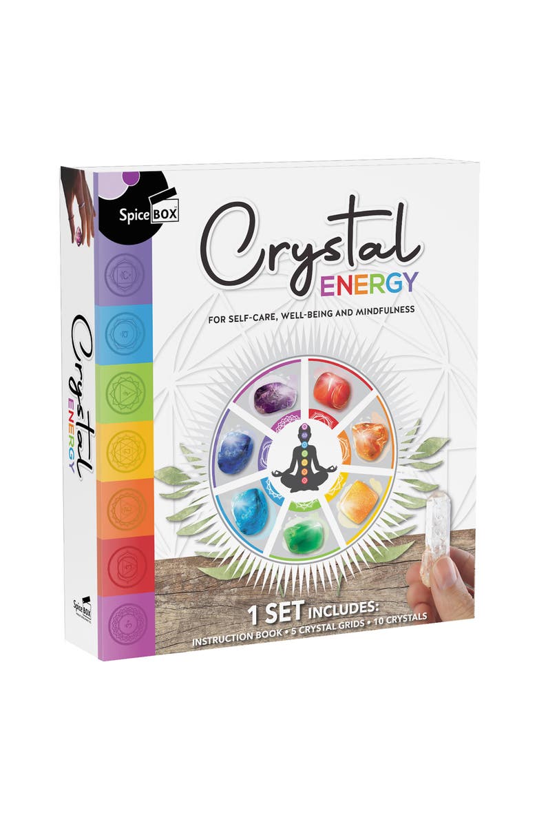 Gift Box Crystal Energy Kit Selfcare & Spiritual Balance, Main, color, Multicolored