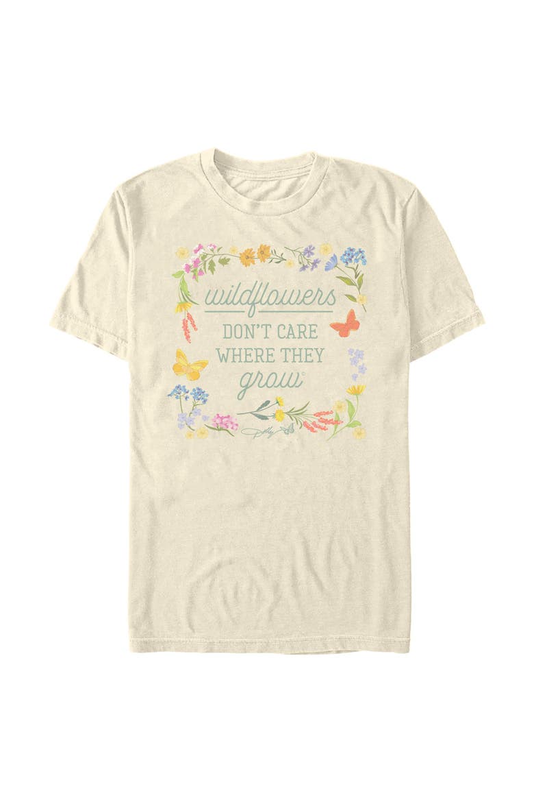 Men's Wildflower Framed Quote Short Sleeve T-Shirt, Main, color, Off White