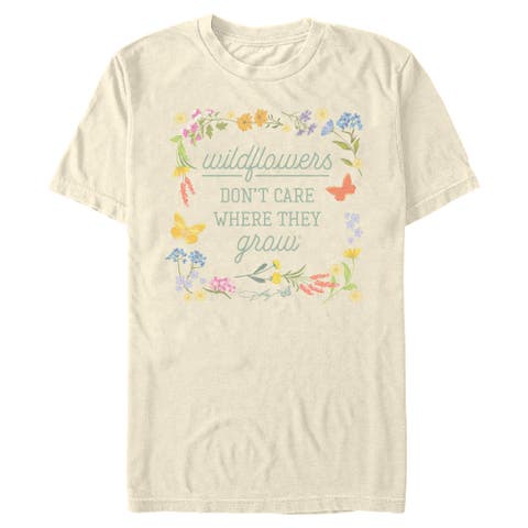 Men's Wildflower Framed Quote Short Sleeve T-Shirt