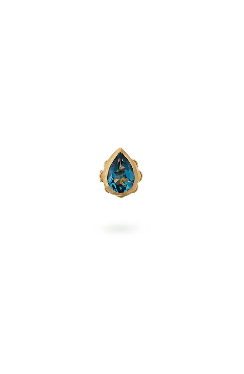 Eloise Jewelry Single Drop Stud Deep Blue Topaz, Alternate, color, Deep Blue Topaz