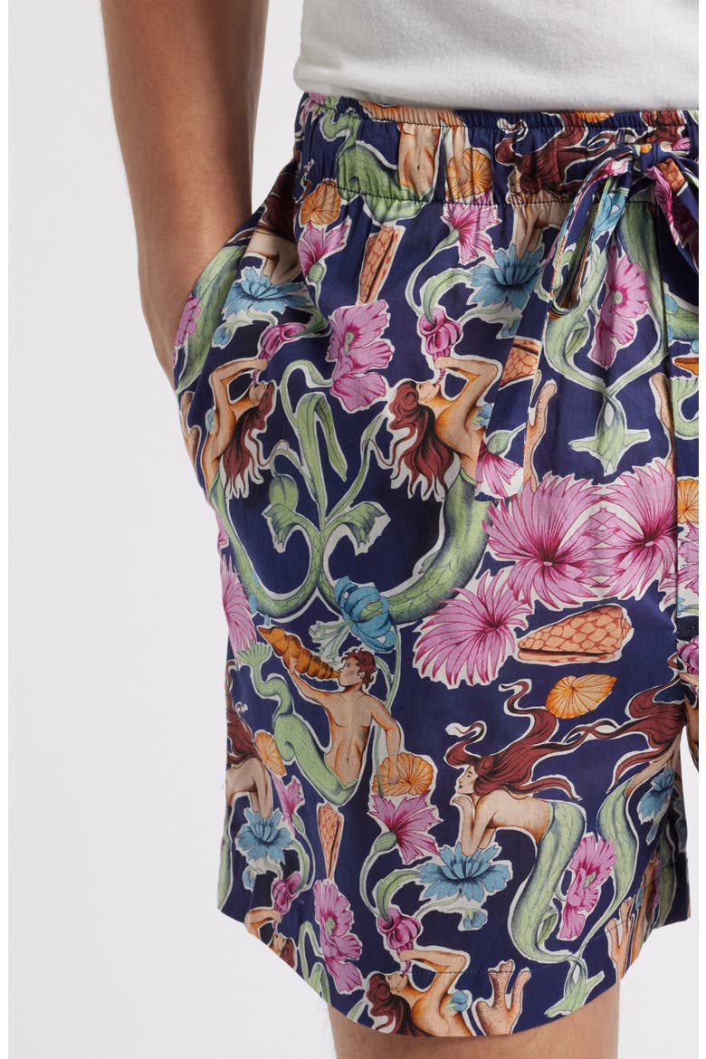 Ben Calypso Pajama Shorts, Alternate, color, BLUE