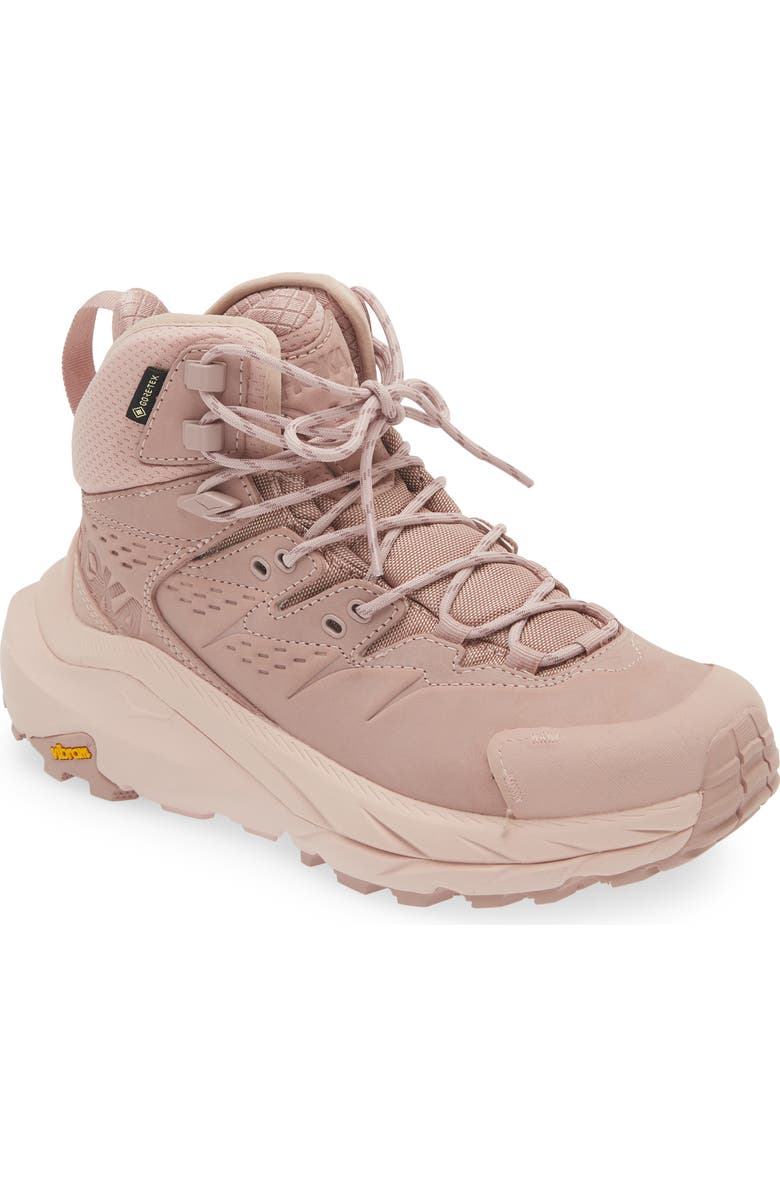 HOKA Kaha 2 GTX Waterproof Hiking Boot, Main, color, Pale Mauve / Peach Whip