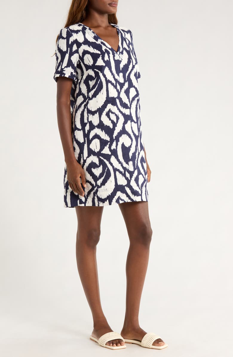 Tommy Bahama Two Palms Linen Shift Dress, Alternate, color, Coastline