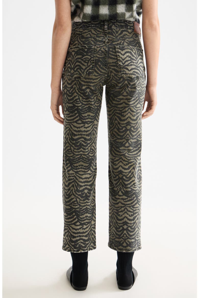 The Sky Print Ankle Straight Leg Jeans, Alternate, color, IKAT FEATHER THYME