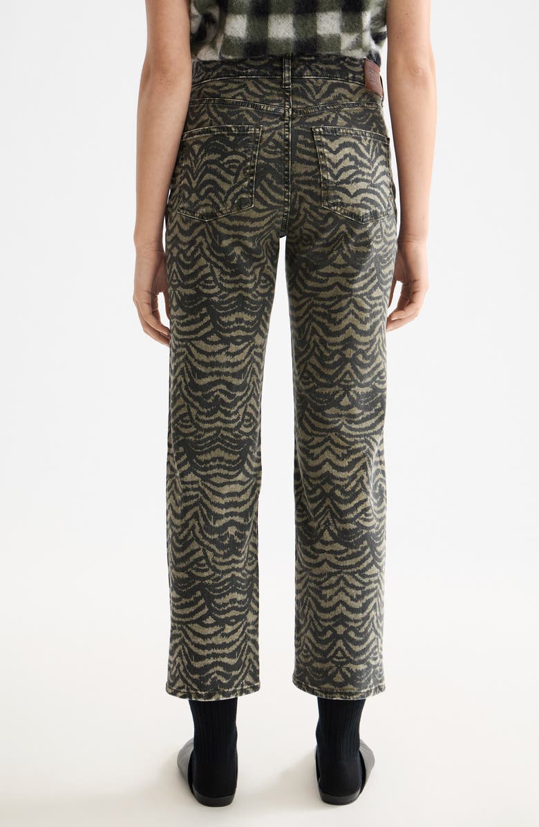 Scotch & Soda The Sky Print Ankle Straight Leg Jeans, Alternate, color, Ikat Feather Thyme
