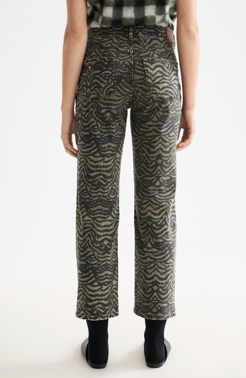 Scotch & Soda The Sky Print Ankle Straight Leg Jeans In Gray