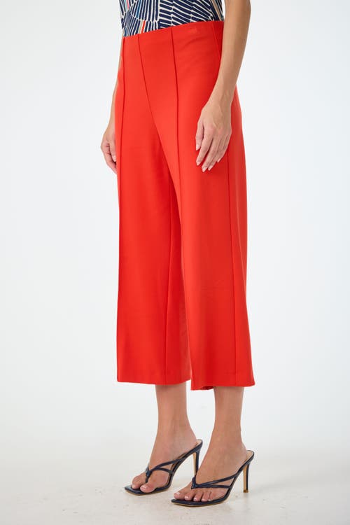 Trina Turk Santo Ponte Cropped Wide Leg Pant In Animal Print