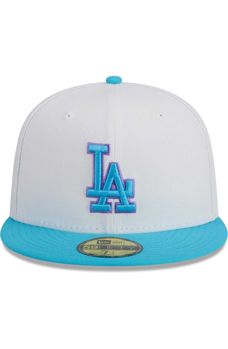 New Era Men's New Era White Los Angeles Dodgers Vice 59FIFTY Fitted Hat, Alternate, color, White