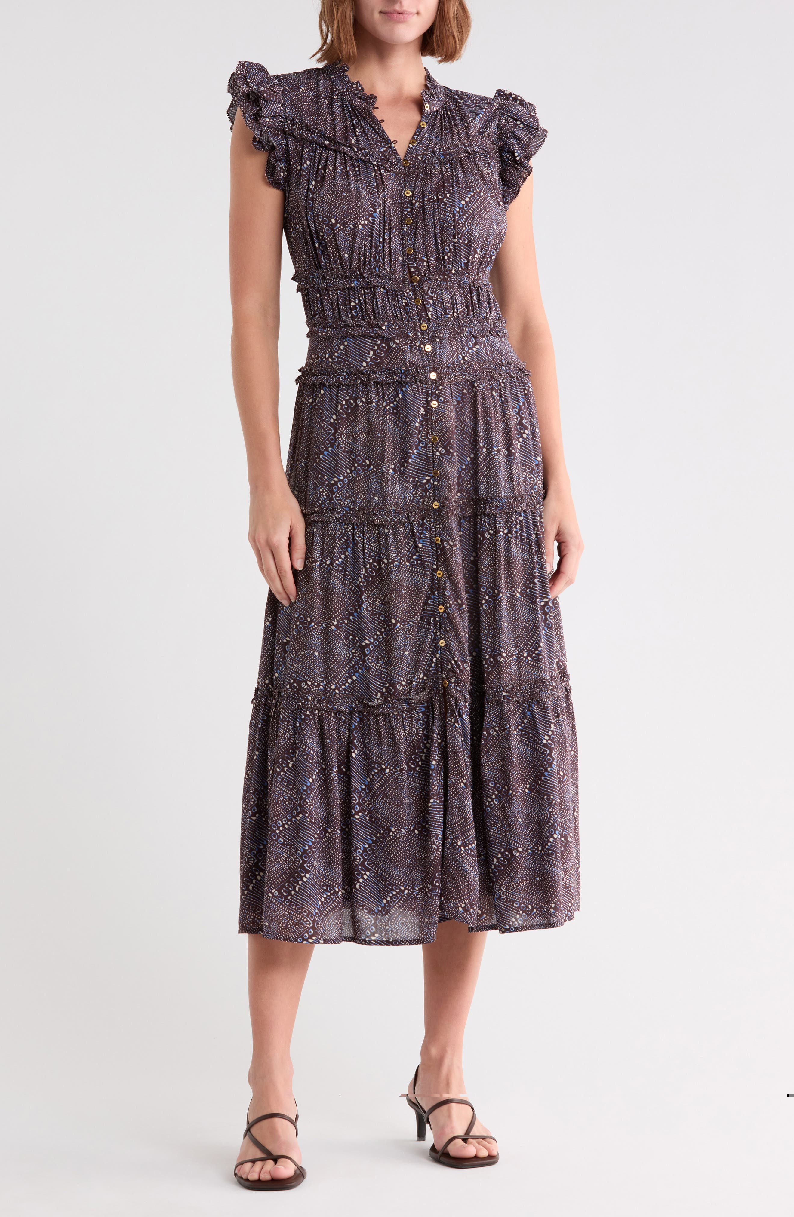 Kamala Printed Midi Dress
