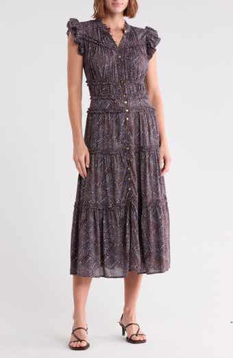Kamala Printed Midi Dress