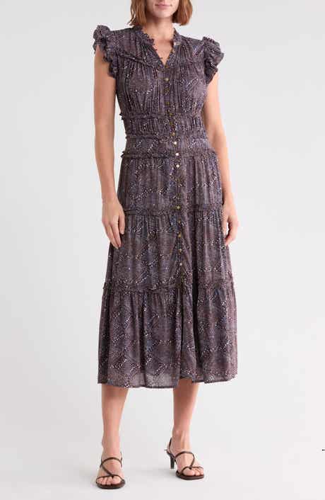 Kamala Printed Midi Dress