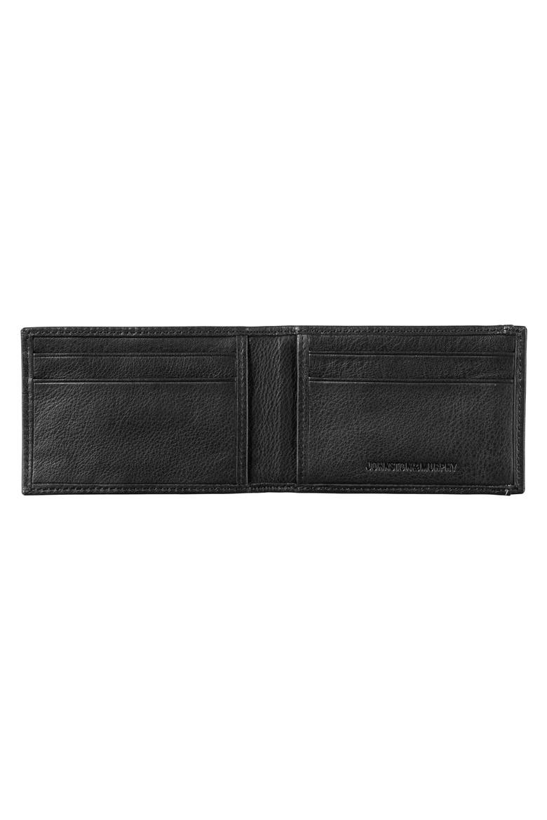 Leather Money Clip Wallet, Alternate, color, BLACK