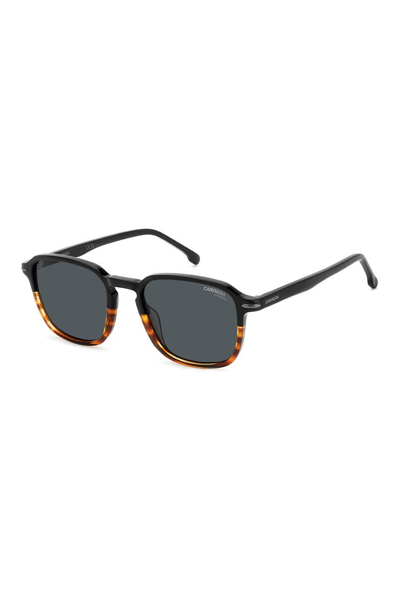 328/S 53mm Rectangle Sunglasses, Main, color, BLACK HAVANA