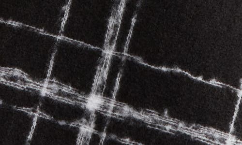Calvin Klein Grid Weave Blanket Scarf In Black