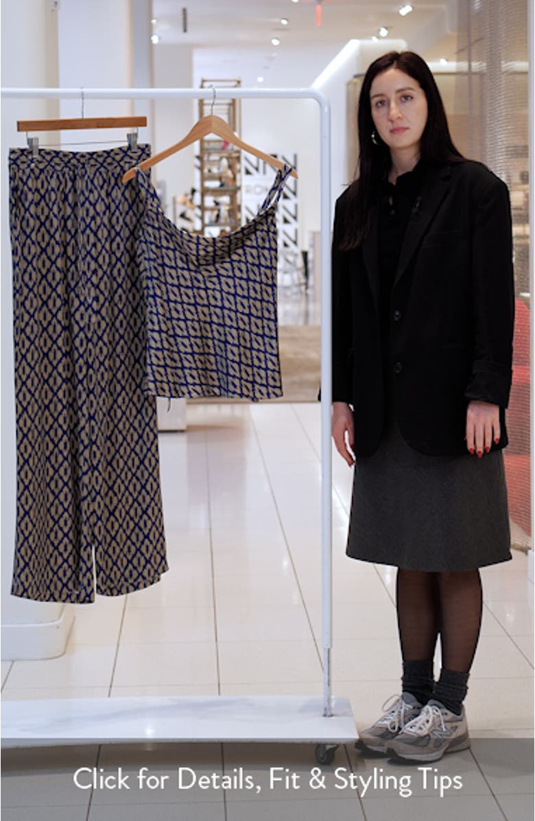 Uma Ikat Print Camisole & Pants Set, sales video thumbnail