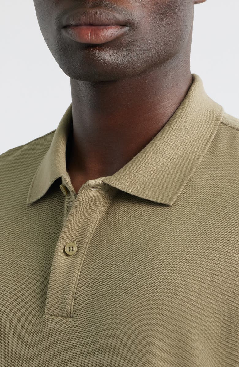 Nordstrom Pima Cotton Piqué Polo, Alternate, color, Olive Mermaid