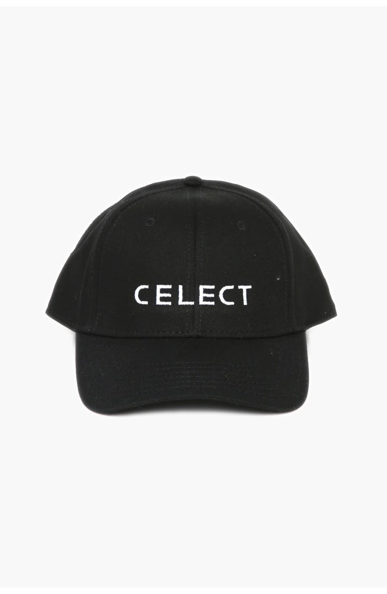 THE CELECT Name Mid Rise Cap, Main, color, Black