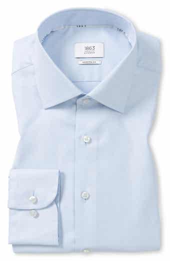 Modern Fit Structured Twill Dress Shirt