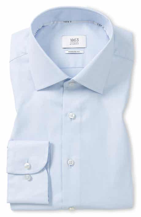 Modern Fit Structured Twill Dress Shirt