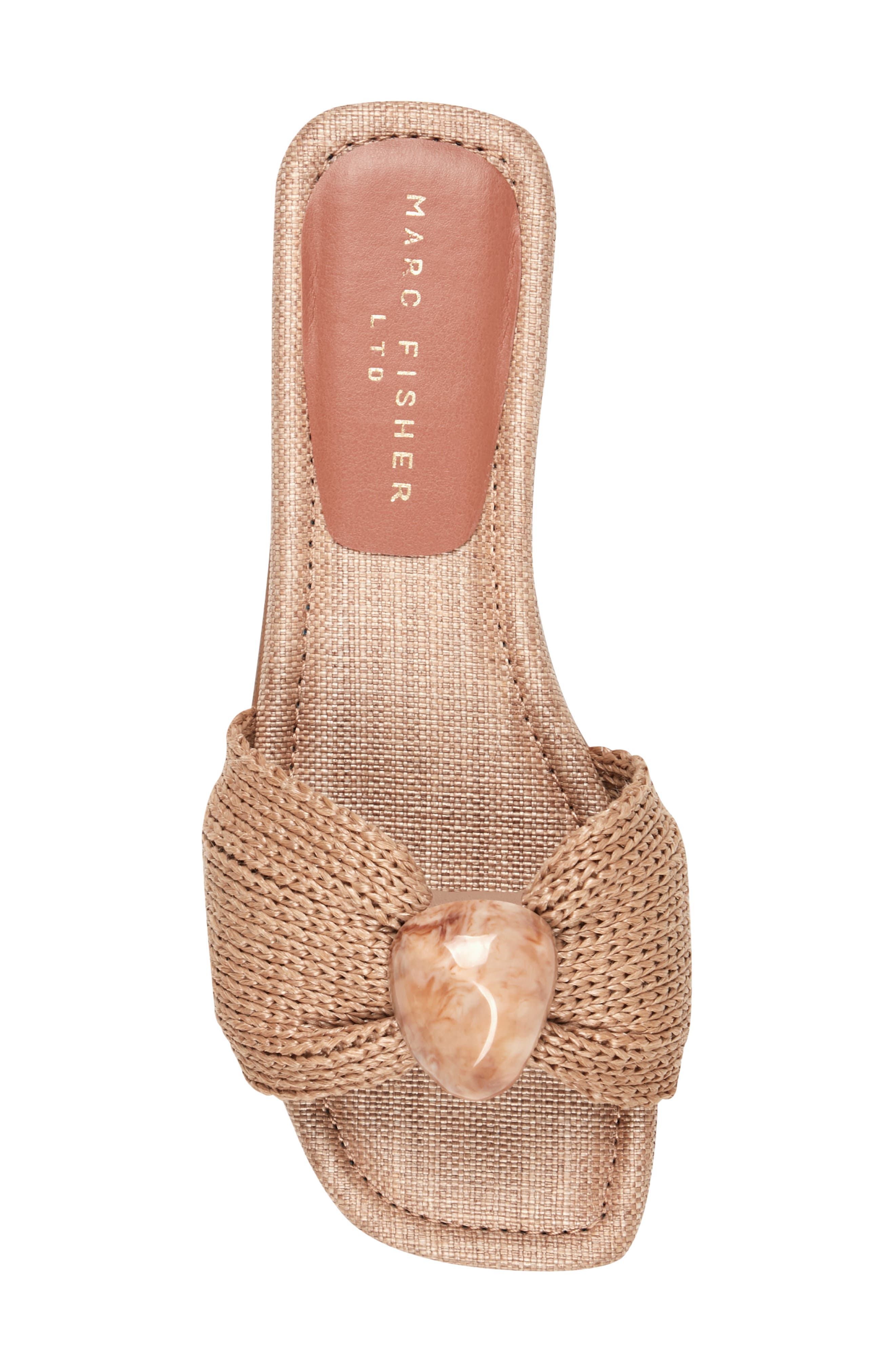 Marc Fisher LTD Nalena Slide Sandal, Alternate, color, Medium Natural