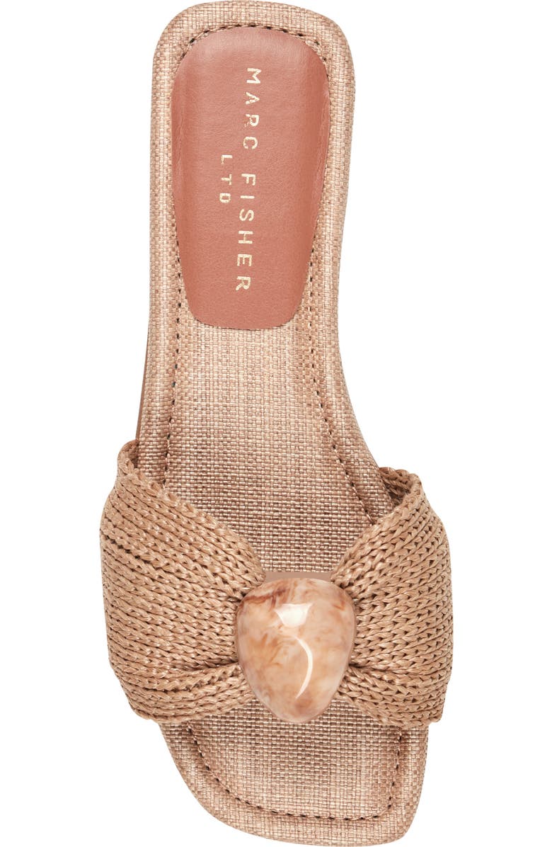 Marc Fisher LTD Nalena Slide Sandal, Alternate, color, Medium Natural