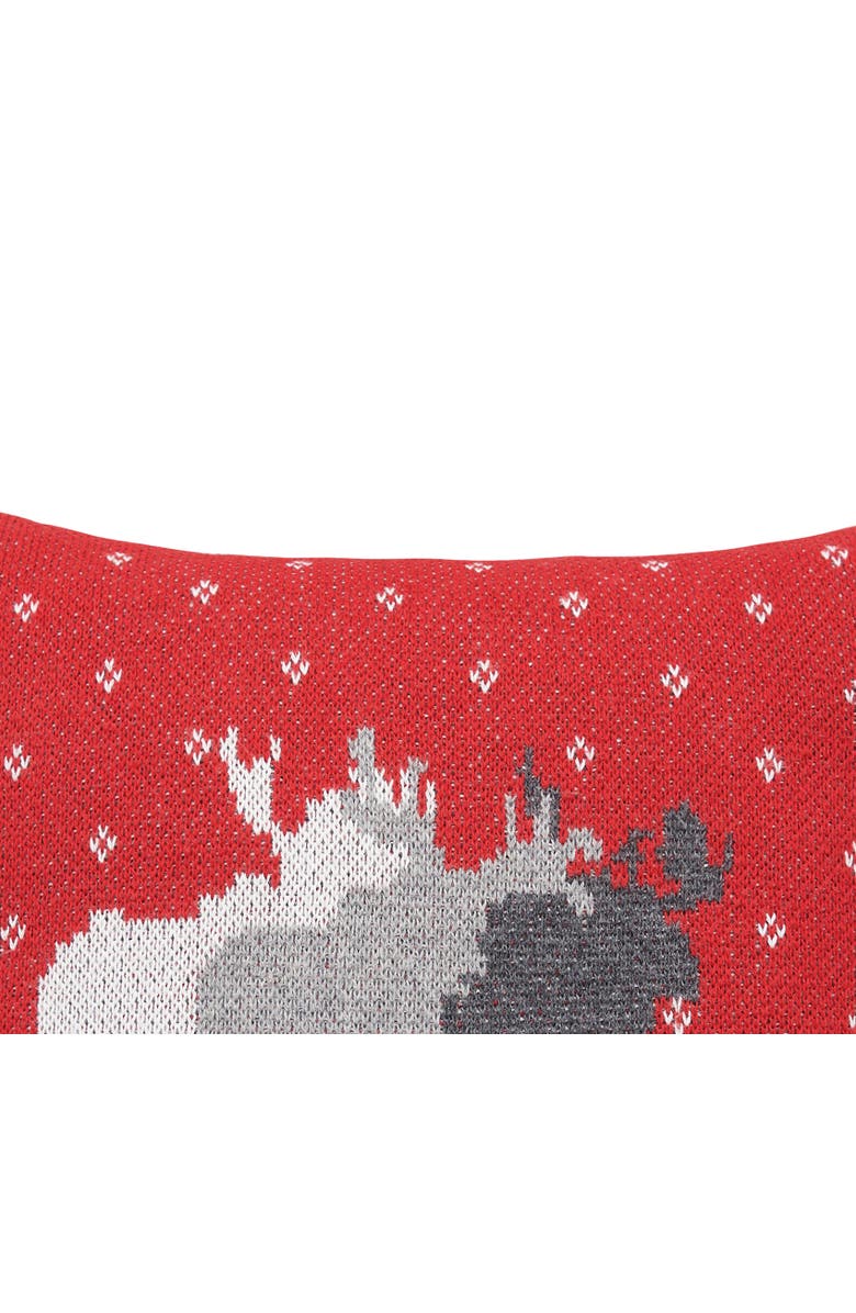 C&F Home 3 Moose Cotton Small/Petite Accent Pillow, 10" x 10", Alternate, color, Grey